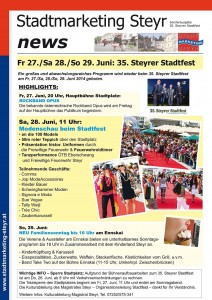 Stadtmarketing NEWS_Steyrer Stadtfest 2014.indd